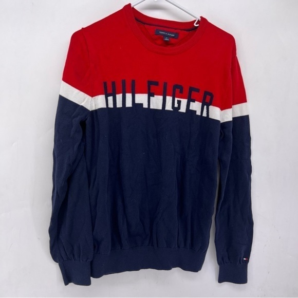 Tommy Hilfiger medium sweater red white and blue - Picture 1 of 4